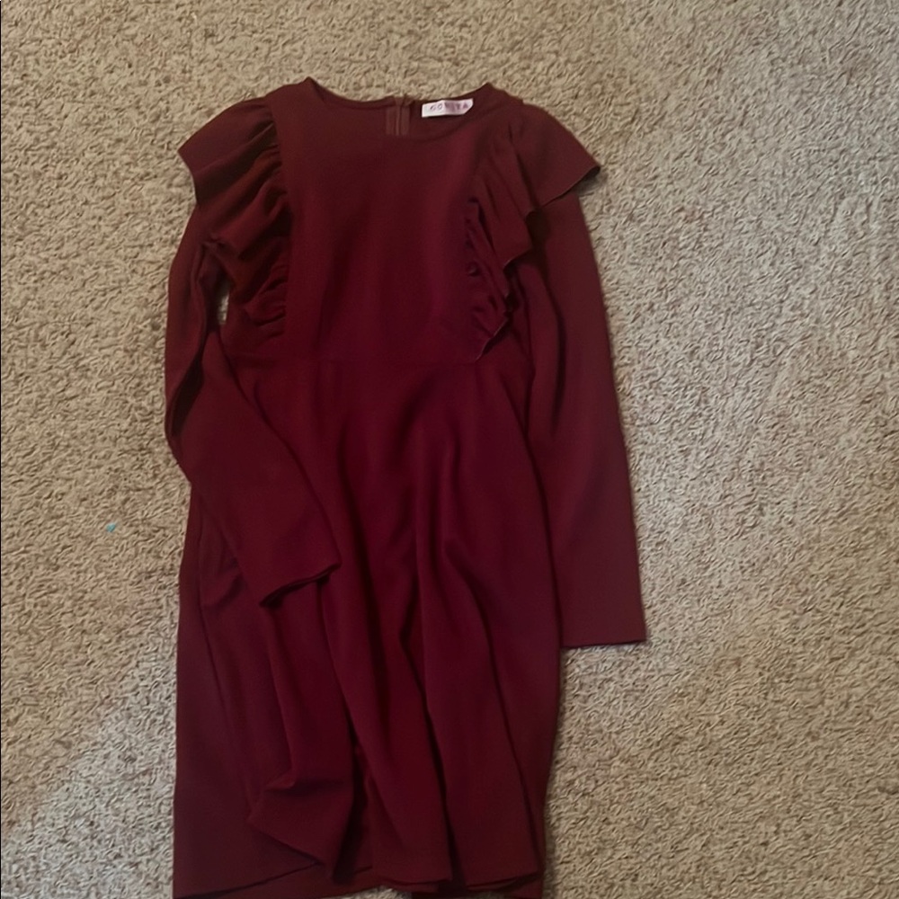 Elegant Burgundy Kids Formal Dress